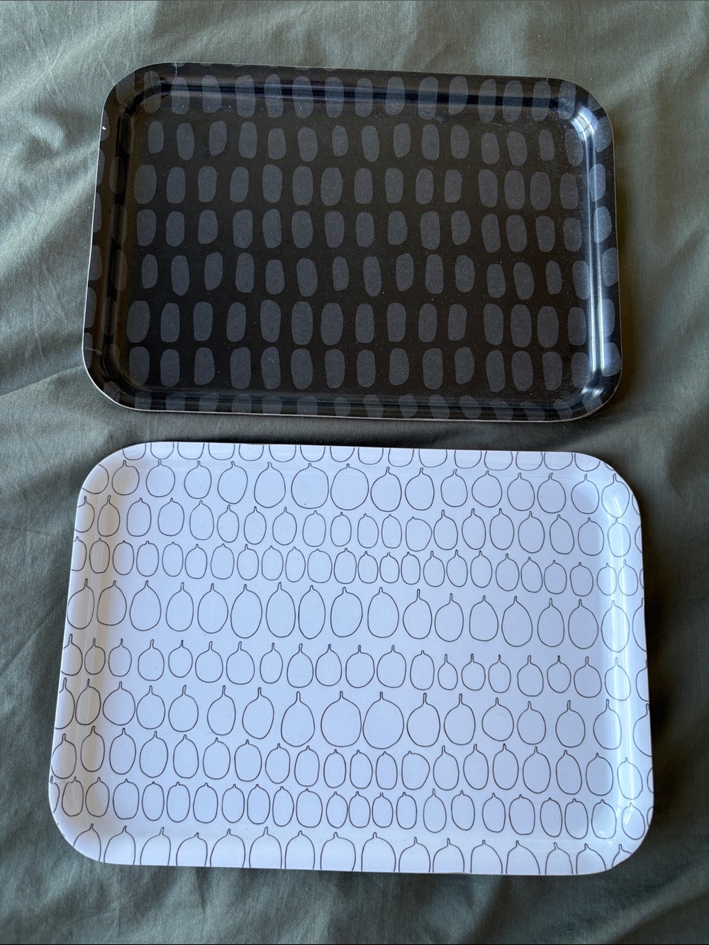 IKEA decorative trays x 2 can be used for candles, jewelry etc